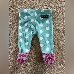 Matilda Jane Baby‎ Leggings 3-6 Months Polka Dot Ruffle Pants Boutique